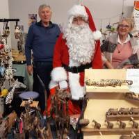 Liebenberger Weihnachtsmarkt, Dr. Gabriele Reichardt und Gerald Frett